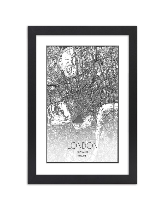 Poster London city plan