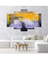 Abstract wall art decor for living room, bedroom | FEEBY