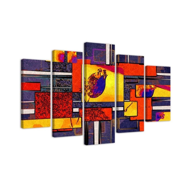 Prints on canvas Colourful abstraction for living room.Check our offer | FEEBY