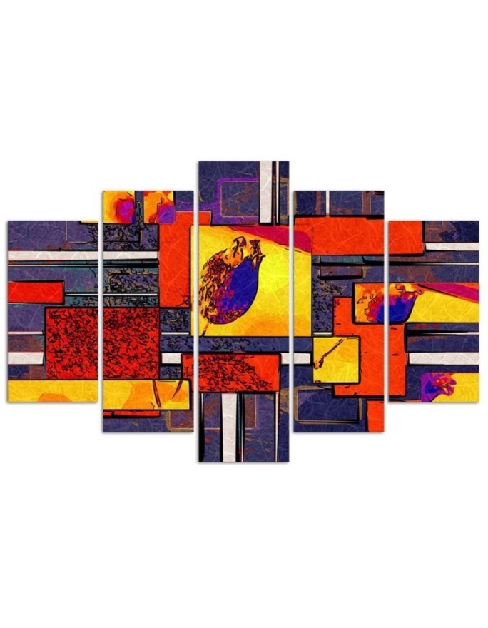 Prints on canvas Colourful abstraction for living room.Check our offer | FEEBY