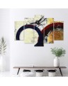 Canvas print Geometric abstract colourful circles for living room | FEEBY