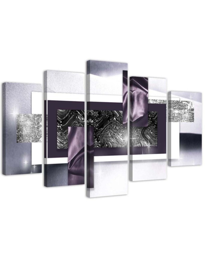 Artworks Purple 3D abstract Canvas painting for office wall.Buy now | FEEBY