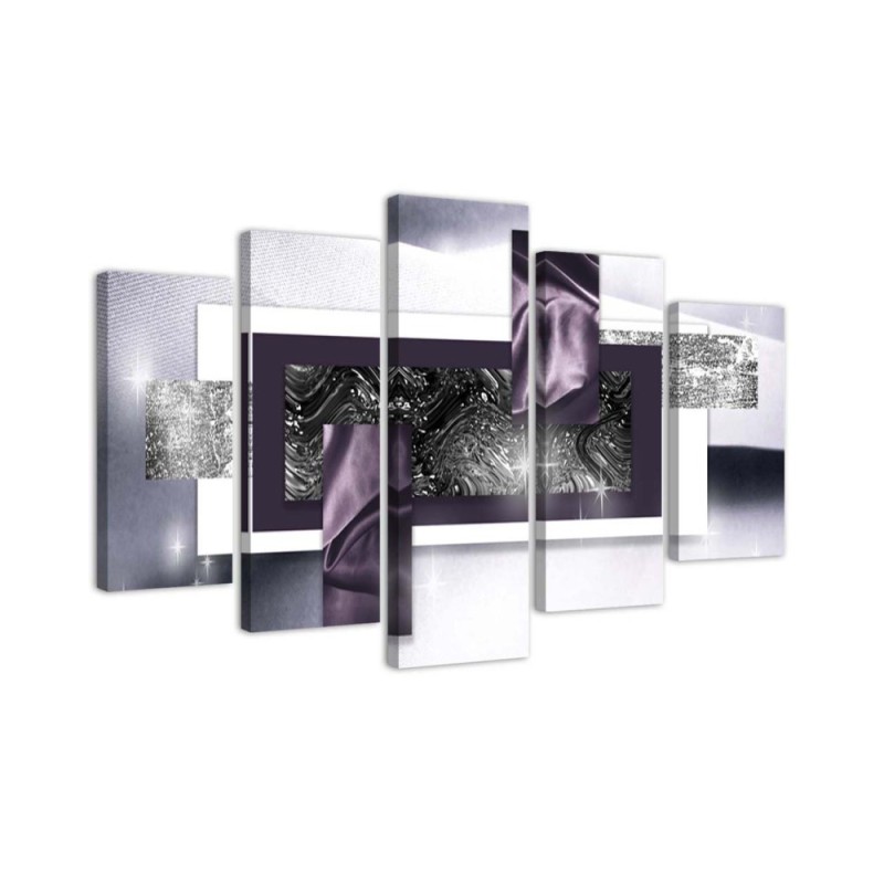 Artworks Purple 3D abstract Canvas painting for office wall.Buy now | FEEBY