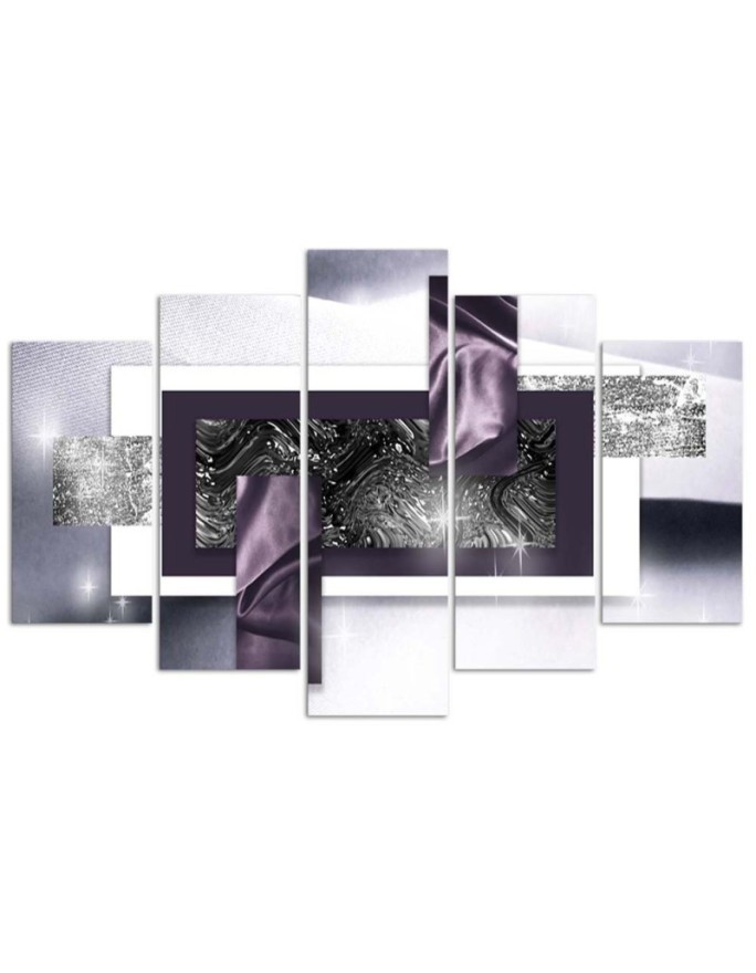 Artworks Purple 3D abstract Canvas painting for office wall.Buy now | FEEBY