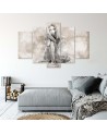 Nude of a woman wall art, canvas prints for bedroom | FEEBY