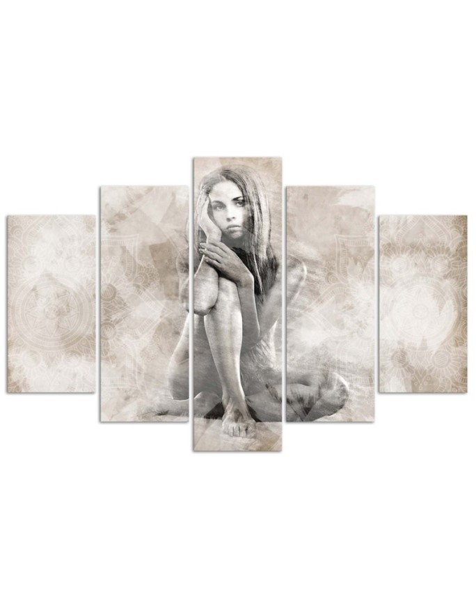 Nude of a woman wall art, canvas prints for bedroom | FEEBY
