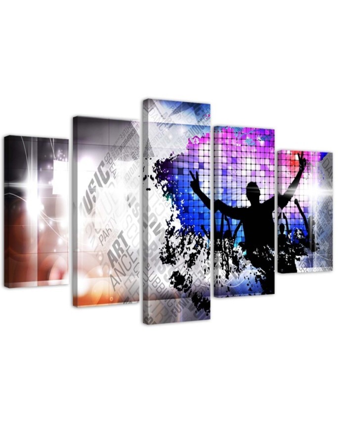 Decorative canvas wall decor DJ Music abstract | FEEBY