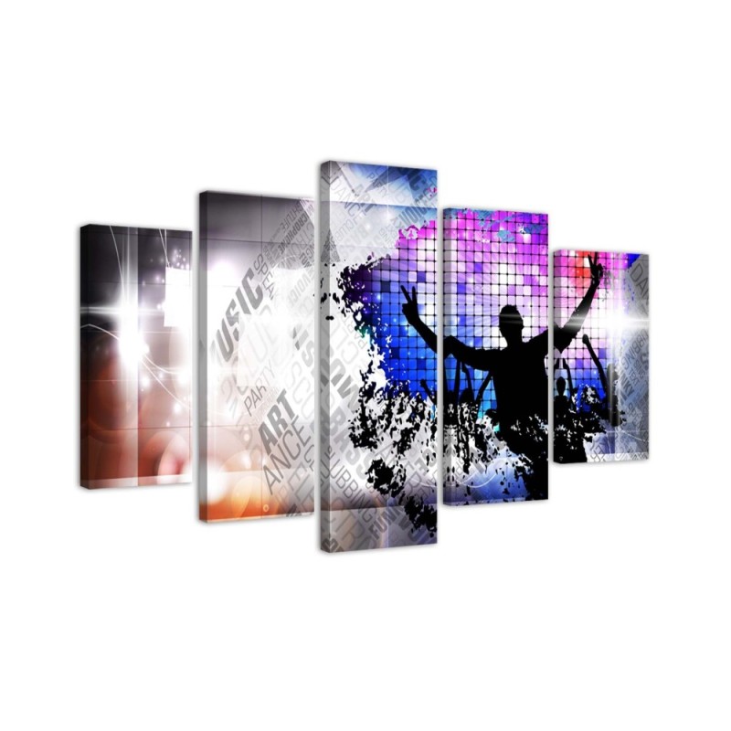 Decorative canvas wall decor DJ Music abstract | FEEBY