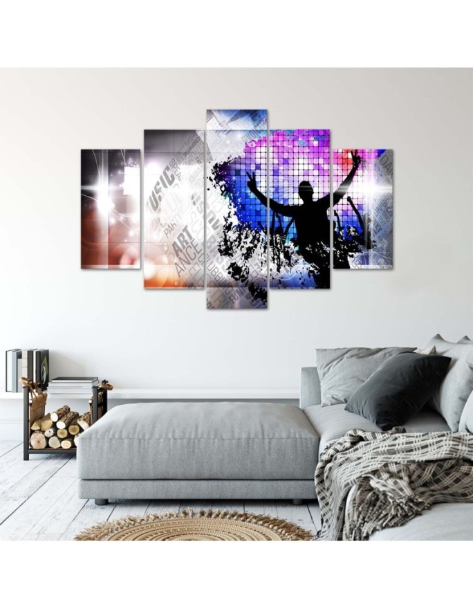 Decorative canvas wall decor DJ Music abstract | FEEBY