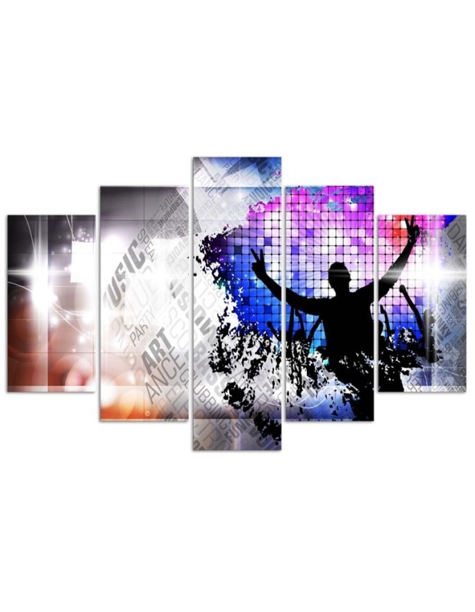Decorative canvas wall decor DJ Music abstract | FEEBY