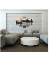 Canvas print 5 Piece for living room Brooklyn Bridge New York | FEEBY