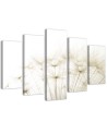 Dandelion beige canvas prints for living room wall | FEEBY
