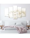 Dandelion beige canvas prints for living room wall | FEEBY