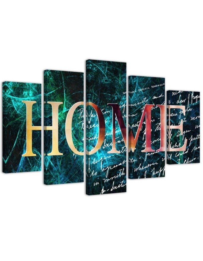 Canvas art prints Home abstract for room, office, living room for wall | FEEBY