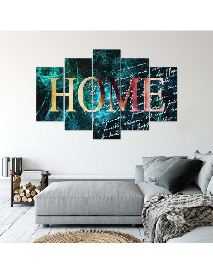 Canvas art prints Home abstract for room, office, living room for wall | FEEBY