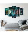 Canvas art prints Home abstract for room, office, living room for wall | FEEBY