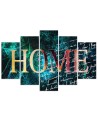Canvas art prints Home abstract for room, office, living room for wall | FEEBY