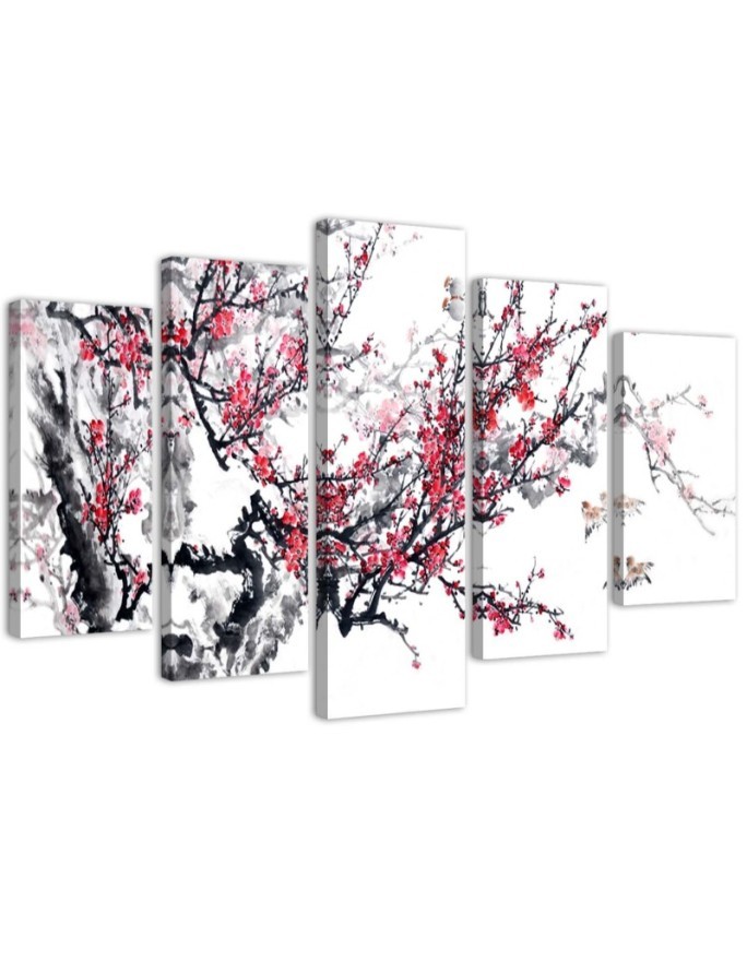 Picture canvas Japanese cherry for room, office, living room for wall | FEEBY