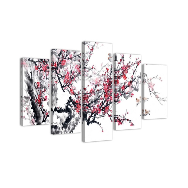 Picture canvas Japanese cherry for room, office, living room for wall | FEEBY