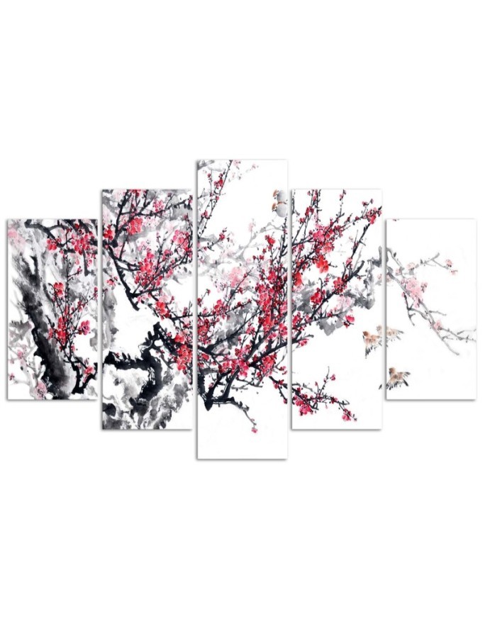 Picture canvas Japanese cherry for room, office, living room for wall | FEEBY