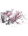 Picture canvas Japanese cherry for room, office, living room for wall | FEEBY