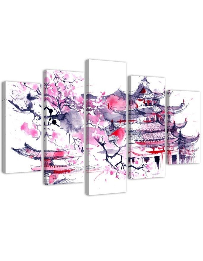 Canvas prints Japanese landscape for room, office, living room for wall | FEEBY