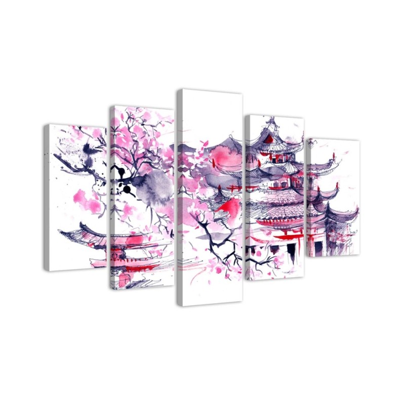 Canvas prints Japanese landscape for room, office, living room for wall | FEEBY