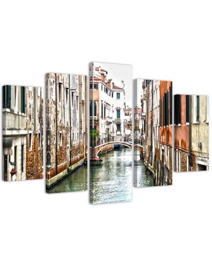 5 Piece Wall art canvas prints Japanese landscape for room, office, living room | FEEBY