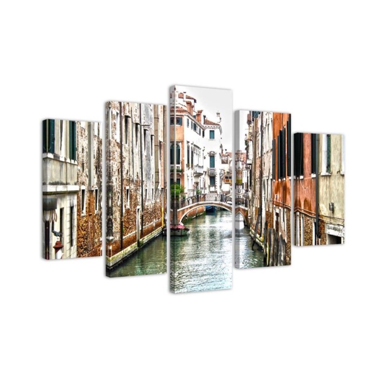 5 Piece Wall art canvas prints Japanese landscape for room, office, living room | FEEBY