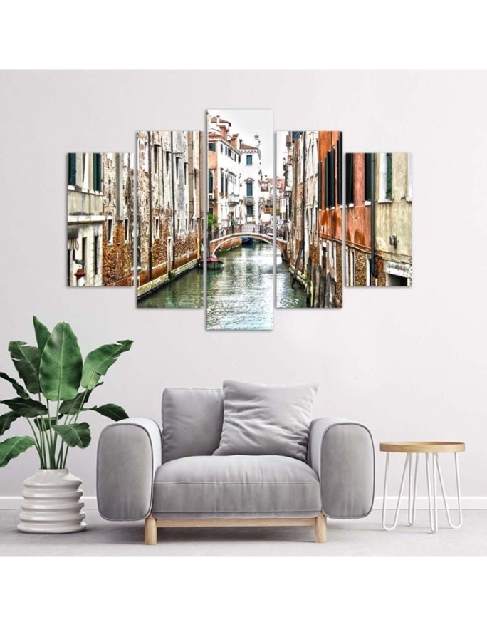 5 Piece Wall art canvas prints Japanese landscape for room, office, living room | FEEBY