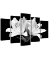 White lilies Canvas painting for living room for the wall | FEEBY