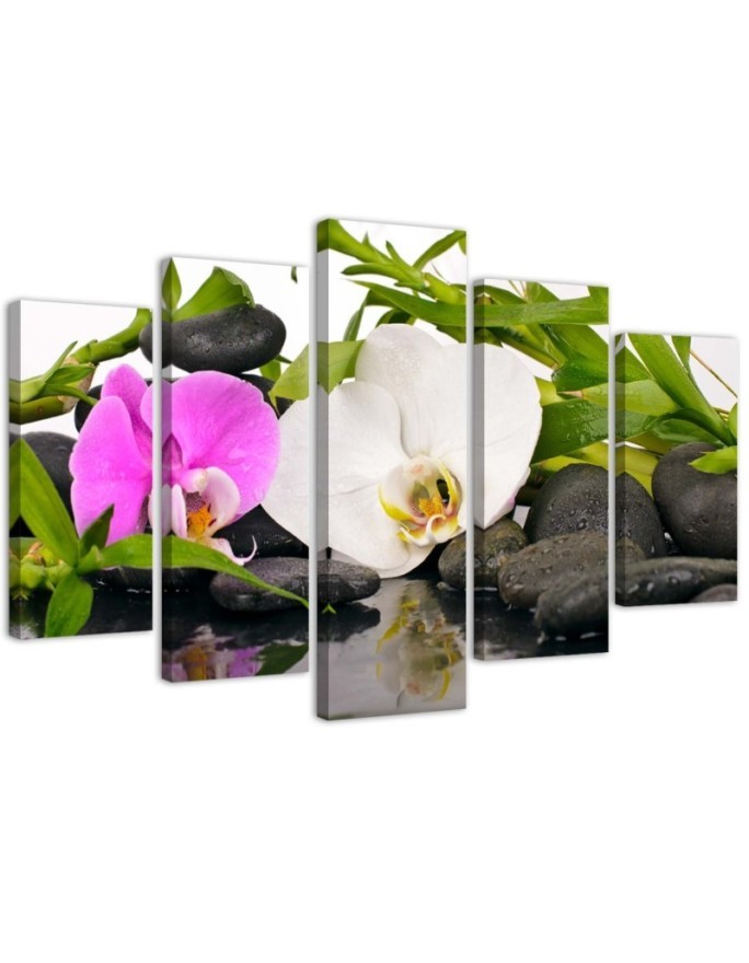 Canvas print Zen flower composition for living room | FEEBY