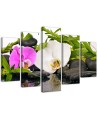 Canvas print Zen flower composition for living room | FEEBY
