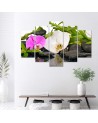 Canvas print Zen flower composition for living room | FEEBY