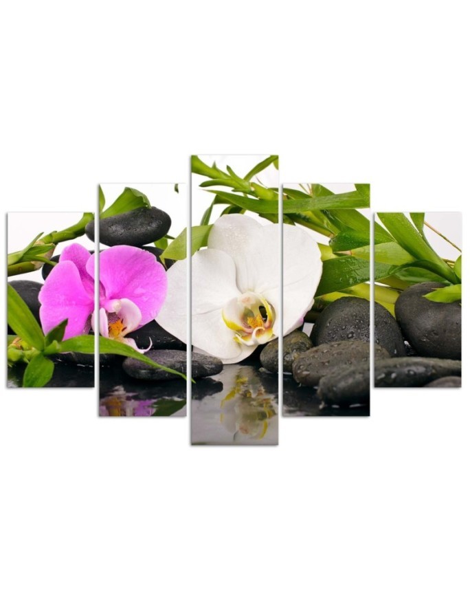 Canvas print Zen flower composition for living room | FEEBY