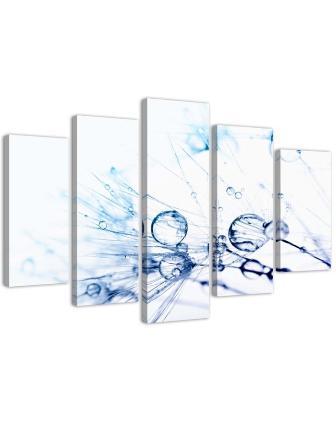 Pictures on Canvas Turquoise Dandelion for bedroom, dining room for wall | FEEBY