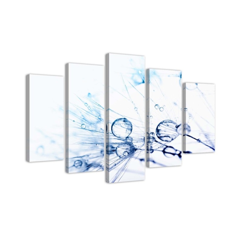 Pictures on Canvas Turquoise Dandelion for bedroom, dining room for wall | FEEBY