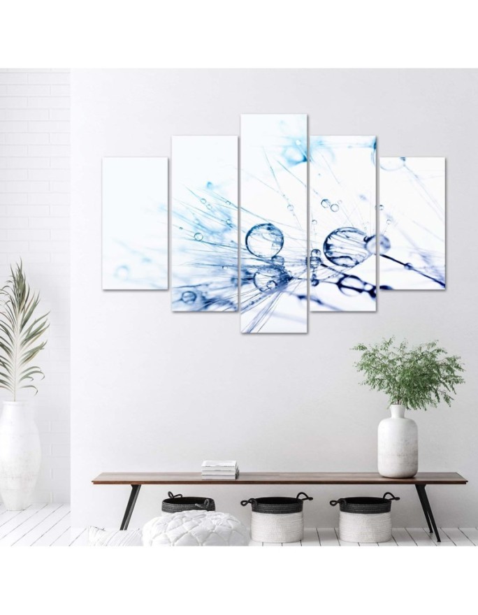 Pictures on Canvas Turquoise Dandelion for bedroom, dining room for wall | FEEBY