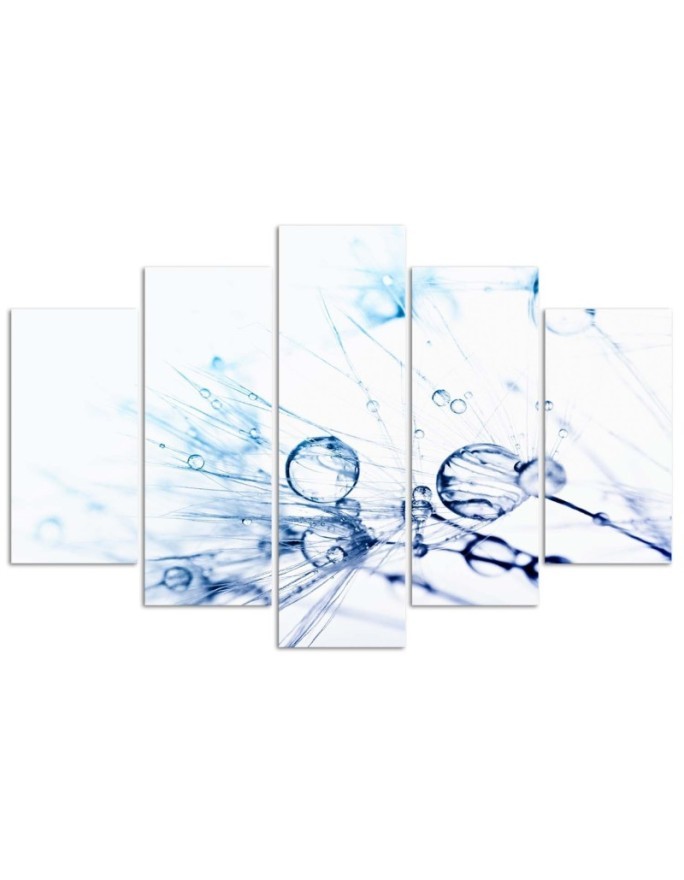 Pictures on Canvas Turquoise Dandelion for bedroom, dining room for wall | FEEBY