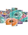 Canvas print Flower composition abstract for living room wall | FEEBY