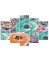 Canvas print Flower composition abstract for living room wall | FEEBY