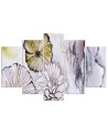 Canvas print Hand-painted flowers for room wall | FEEBY