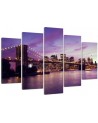Canvas print printed on canvas Manhattan at sunset | FEEBY