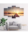 Canvas print modern Walk on the pier for wall | FEEBY