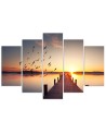 Canvas print modern Walk on the pier for wall | FEEBY