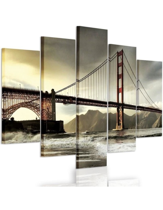 Canvas print Bridge over the river New York for living room | FEEBY
