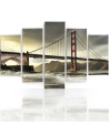 Canvas print Bridge over the river New York for living room | FEEBY