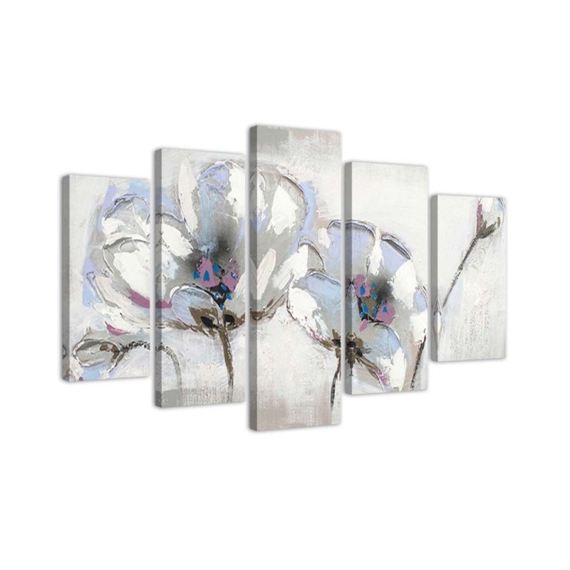 Canvas print Painted flowers for living room, bedroom for wall | FEEBY