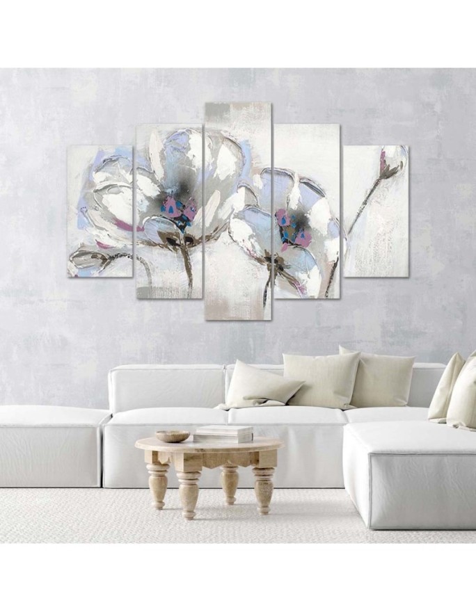 Canvas print Painted flowers for living room, bedroom for wall | FEEBY