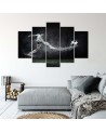 Canvas print Footballer on wet turf for children's room | FEEBY